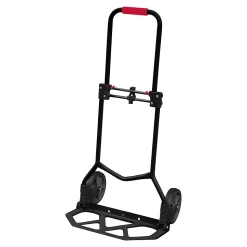 Diable pliant capacité maxi 80 kg en aluminium et acier roues pneumatiques l.41 x P.48 x H. 99 cm