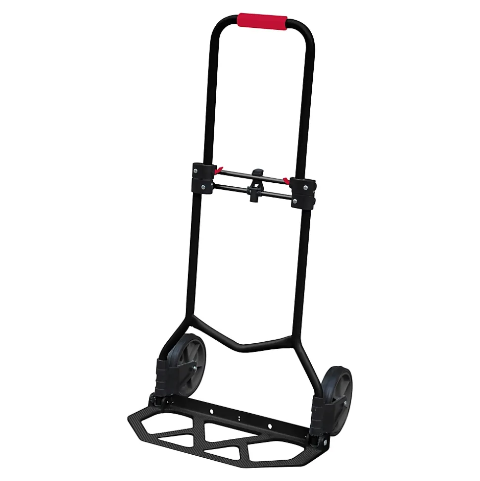 Diable pliant capacité maxi 80 kg en aluminium et acier roues pneumatiques l.41 x P.48 x H. 99 cm