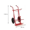 Diable porte bouteille 2 places - Roues pneumatiques - DBAB31GON