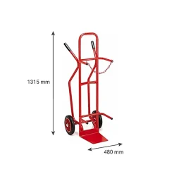Diable porte bouteille B84 (84L) - Roues caoutchouc semi élastique - DBUB21DON