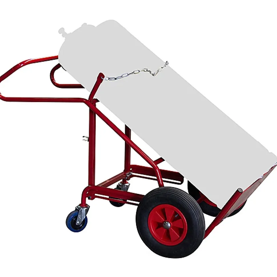 Diable porte bouteille basculable - 2 grandes bouteille - roues caoutchouc - 810007876