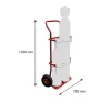 Diable porte bouteille pour poste à souder - 2 bouteilles - Roues pneumatiques - 810000152