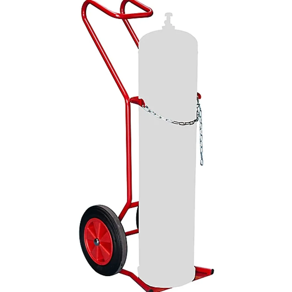 Diable porte bouteille pour chantier - 1 bouteille - Roues caoutchouc - 810007957