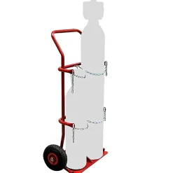 Diable porte bouteille pour poste à souder - 2 bouteilles - Roues caoutchouc - 810000151