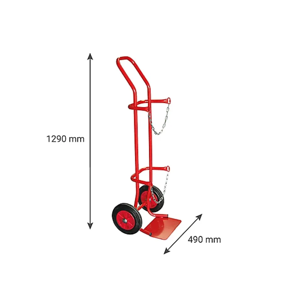 Diable porte bouteille pur atelier - 1 bouteille - Roues caoutchouc - 810000148
