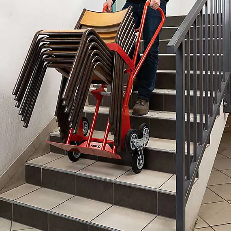 Diable porte chaises avec poignées fermées - Roues en caoutchouc - 810005345