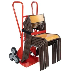 Diable porte chaises avec poignées fermées - Roues en caoutchouc - 810005345