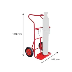 Diable porte-bouteille basculement assisté - Roues caoutchouc - 810009646