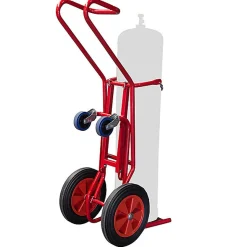 Diable porte-bouteille basculable - 1 grande bouteille B20 / B40 / B50 / B84 - Roues caoutchouc - 810007962