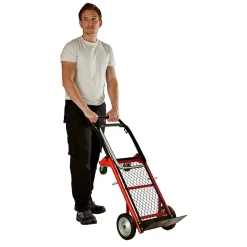 Diable/chariot capacité 80 kg en diable et 50 kg en chariot roues pneumatiques l.33 x P44,5 x H119 cm