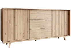 Diego - buffet - effet bois - 3 tiroirs et 2 portes - 180 cm - Best Mobilier