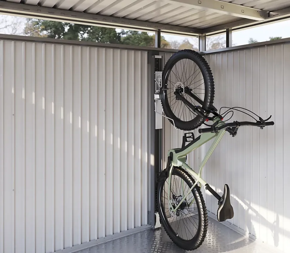 Dispositif de pivotement de Bikelift pour abri de jardin Neo