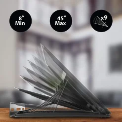 DM074 Rehausseur pour moniteur 28 x 33 cm Support d'écran Charge max 10 kg Hauteur ajustable avec 9 positions Duronic