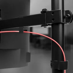 DM152 Support 2 écrans PC à pince pour bureau Bras de moniteur Rotatif Inclinable Pivotant Compatible VESA 75 100 Duronic