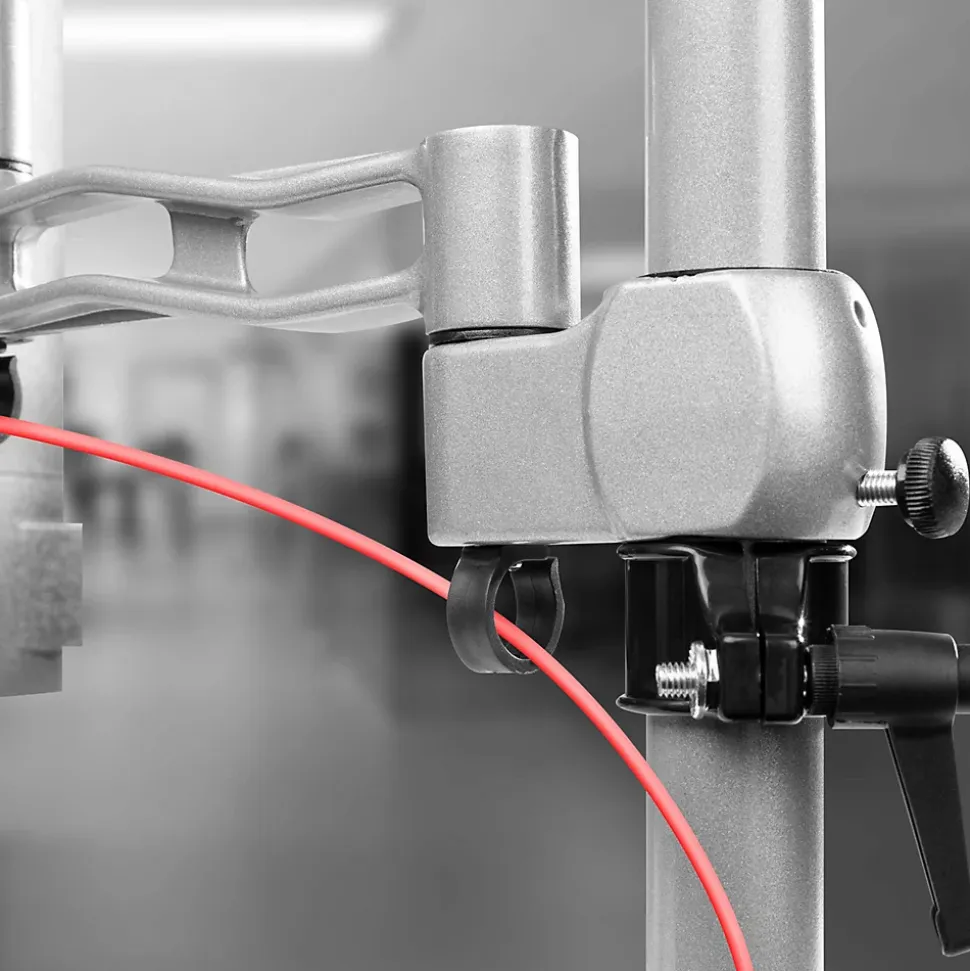 DM352 Support 2 écrans PC à pince pour bureau Bras de moniteur Rotatif Inclinable Pivotant Compatible VESA 75 100 Duronic
