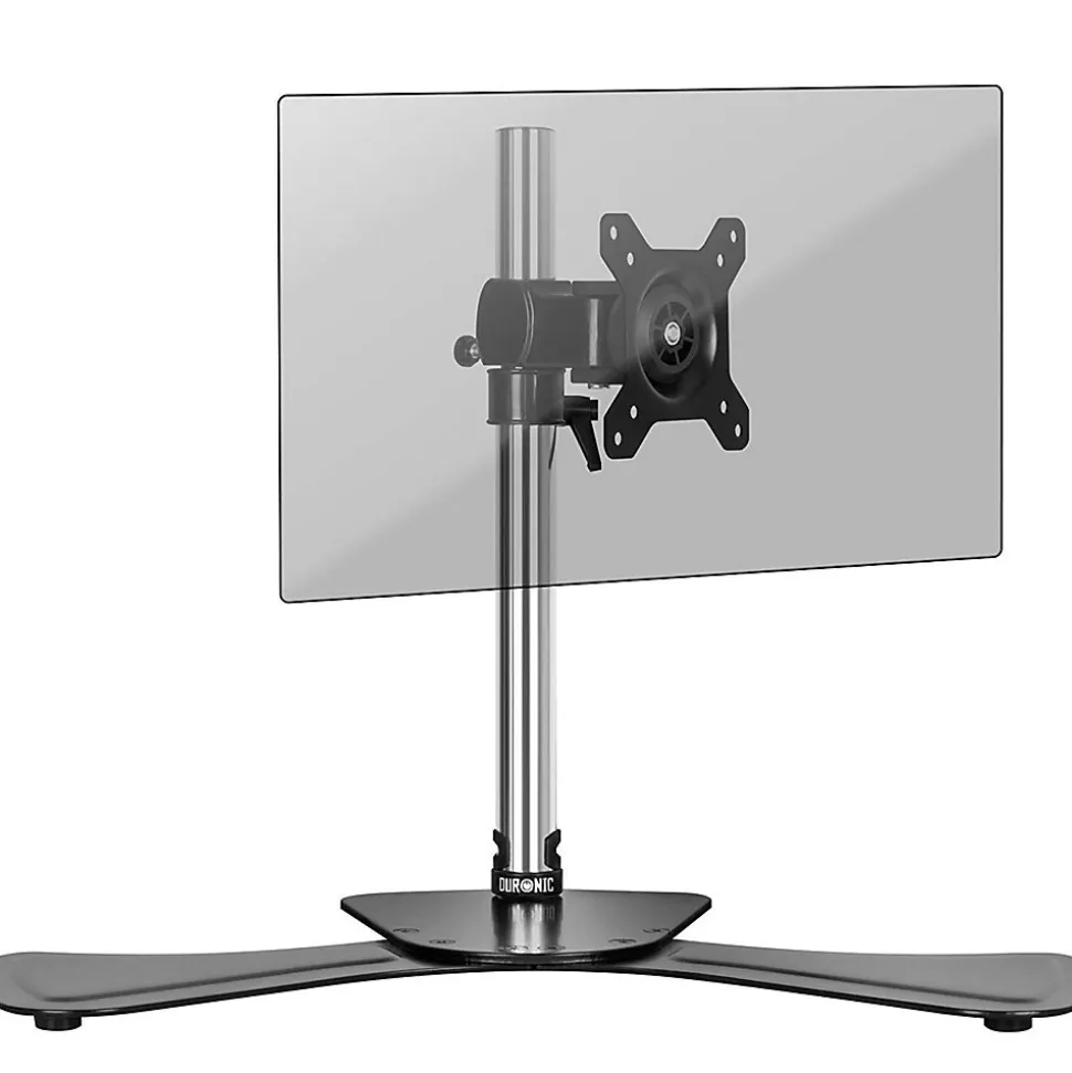 DM751 Support écran PC sur socle pour bureau Bras de moniteur Rotatif Inclinable Pivotant Compatible VESA 75 100 Duronic