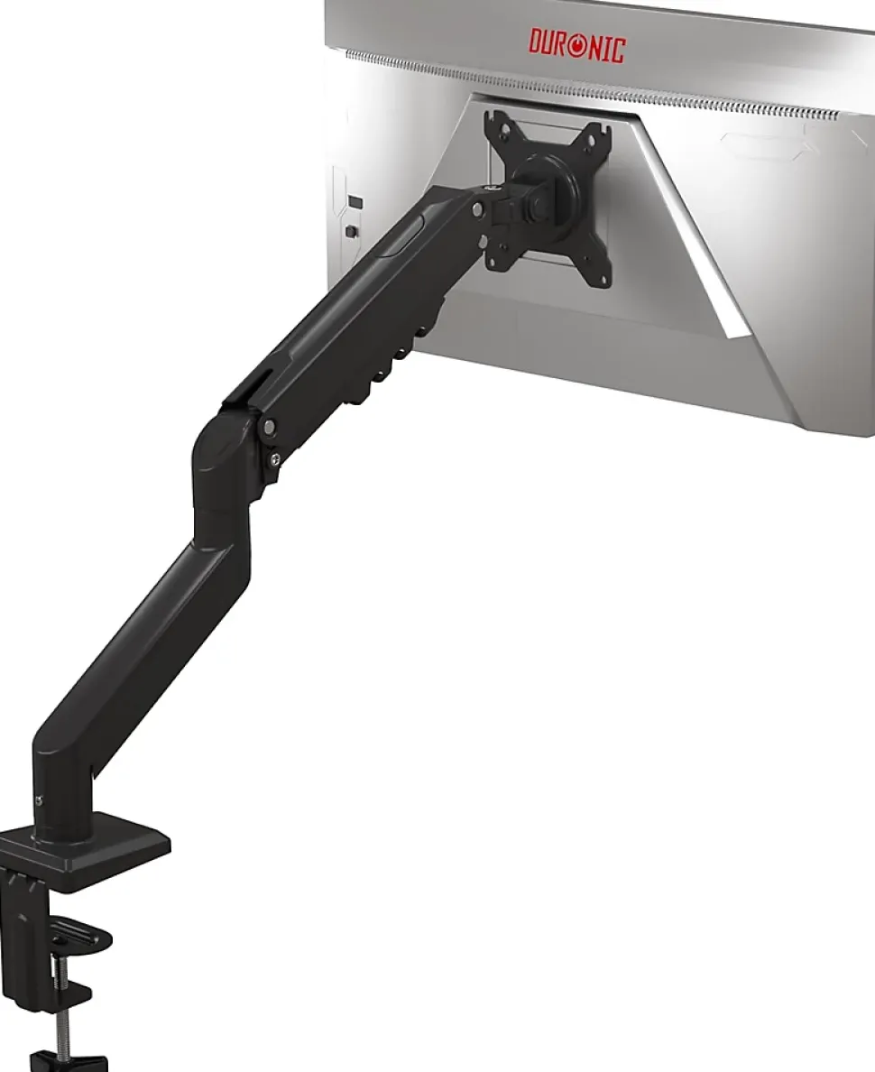 DM6A1 Support écran PC à pince Bras de moniteur Rotatif Inclinable Pivotant Charge max 9 kg Compatible VESA 75 100 Duronic