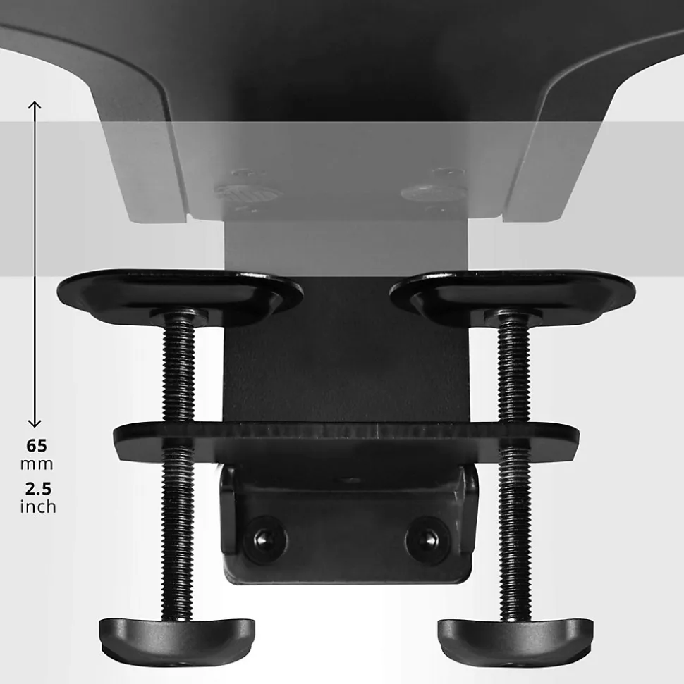 DM05D13 Poste de travail assis debout 2x plateformes pour ordinateur clavier souris Hauteur ajustable de 12 à 42 cm Duronic