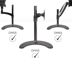 DM25D STAND Socle pour support d'écran et bras de moniteur Alternative à la pince de fixation ou au grommet Duronic