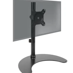DM15D1 Support écran PC sur socle pour bureau Bras de moniteur Rotatif Inclinable Pivotant Compatible VESA 75 100 Duronic
