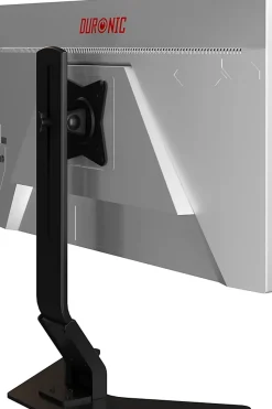 DM12D1 Support écran PC sur socle pour bureau Bras de moniteur Rotatif Inclinable Pivotant Compatible VESA 75 100 Duronic
