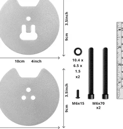 DM-GR-01 SR Grommet pour support d'écran de la gamme DM35 et DM451 Fixation par perçage pour remplacer la pince Duronic