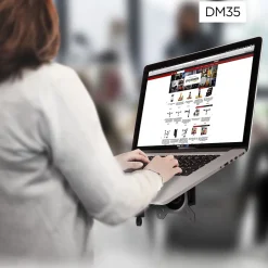 DML1 BK Support pour ordinateur portable tablette accessoire Compatible avec la gamme DM35 VESA 75 100 Duronic