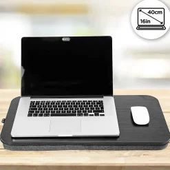 DML412 Plateau pour ordinateur portable Support pour tablette Lapdesk à poser sur les genoux ou sur un bureau Duronic