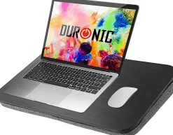 DML412 Plateau pour ordinateur portable Support pour tablette Lapdesk à poser sur les genoux ou sur un bureau Duronic