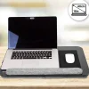 DML433 Plateau pour ordinateur portable Support pour tablette Lapdesk à poser sur les genoux ou sur un bureau Duronic