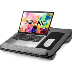 DML433 Plateau pour ordinateur portable Support pour tablette Lapdesk à poser sur les genoux ou sur un bureau Duronic