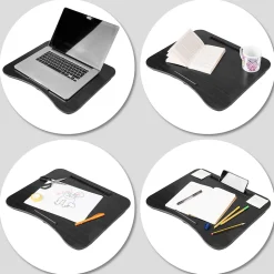 DML432 Plateau pour ordinateur portable Support pour tablette Lapdesk à poser sur les genoux ou sur un bureau Duronic