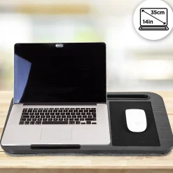 DML422 Plateau pour ordinateur portable Support pour tablette Lapdesk à poser sur les genoux ou sur un bureau Duronic