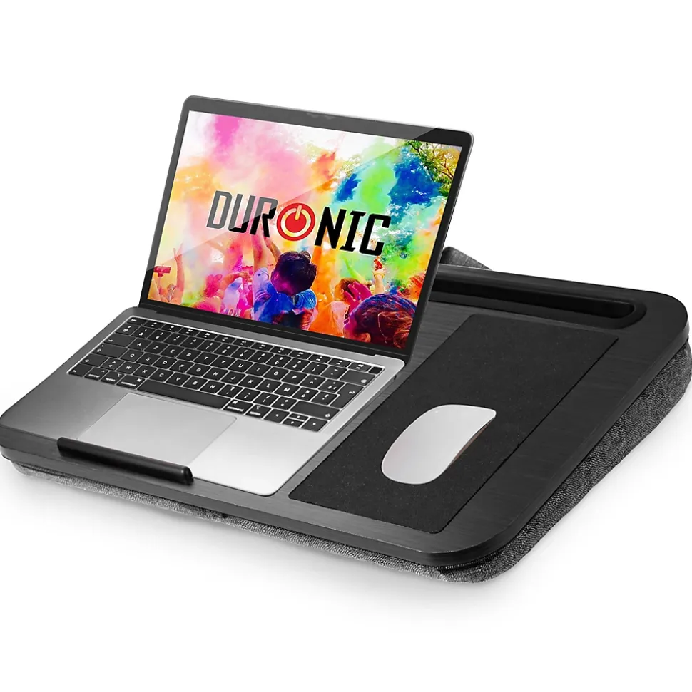 DML422 Plateau pour ordinateur portable Support pour tablette Lapdesk à poser sur les genoux ou sur un bureau Duronic