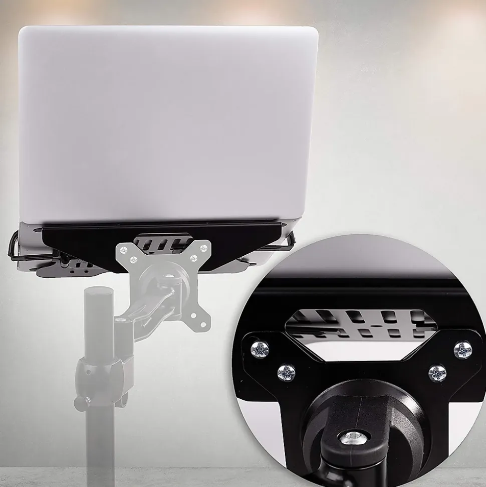 DML7 Support pour ordinateur portable tablette accessoire Compatible avec toutes les gammes VESA 75 100 Charge max 5 kg Duronic