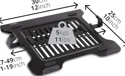 DML7 Support pour ordinateur portable tablette accessoire Compatible avec toutes les gammes VESA 75 100 Charge max 5 kg Duronic