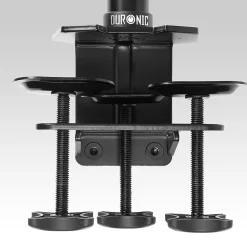 DM45POLE Potence de 100 cm Fixation à pince Compatible avec support d'écran Permet d'ajuster la hauteur de l'écran Duronic