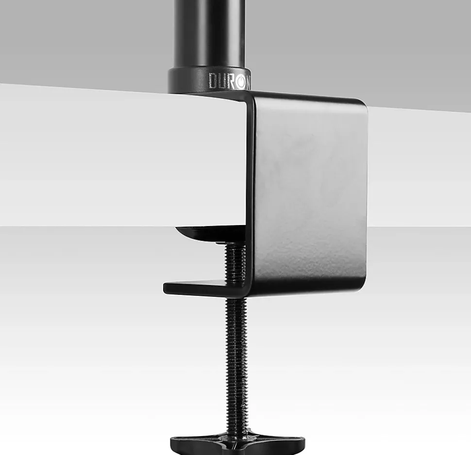 DMT100 POLE Potence de 100 cm Fixation à pince Compatible avec support d'écran Permet d'ajuster la hauteur de l'écran Duronic