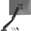 DMUSB5X1 Support écran PC à pince pour bureau Bras de moniteur Rotatif Inclinable Pivotant Compatible VESA 75 100 Duronic