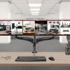 DM453VX1 Support 4 écrans PC à pince pour bureau Bras de moniteur Rotatif Inclinable Pivotant Compatible VESA 75 100 Duronic