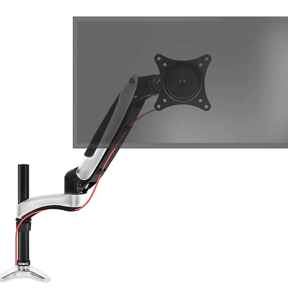 DM651X2 Support écran PC à pince pour bureau Bras de moniteur Rotatif Inclinable Pivotant Compatible VESA 75 100 Duronic