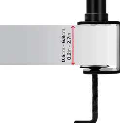 DM151X2 Support écran PC à pince pour bureau Bras de moniteur Rotatif Inclinable Pivotant Compatible VESA 75 100 Duronic
