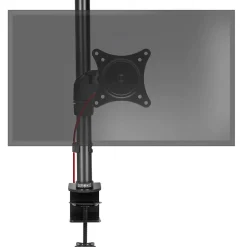 DM451X1 Support écran PC à pince pour bureau Bras de moniteur Rotatif Inclinable Pivotant Compatible VESA 75 100 Duronic