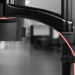DM451X3 Support écran PC à pince pour bureau Bras de moniteur Rotatif Inclinable Pivotant Compatible VESA 75 100 Duronic