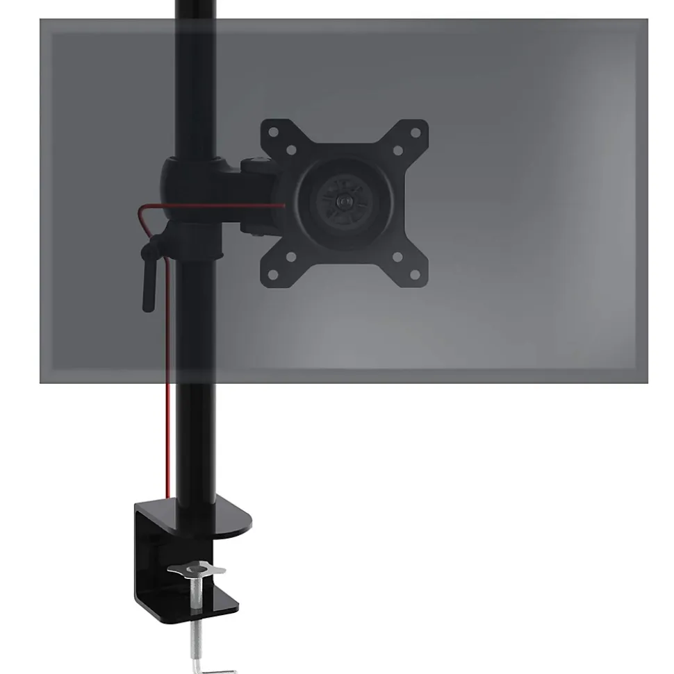 DM351X1 Support écran PC à pince pour bureau Bras de moniteur Rotatif Inclinable Pivotant Compatible VESA 75 100 Duronic