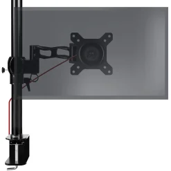 DM351X2 Support écran PC à pince pour bureau Bras de moniteur Rotatif Inclinable Pivotant compatible VESA 75 100 Duronic