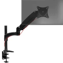 DM551X2 Support écran PC à pince pour bureau Bras de moniteur Rotatif Inclinable Pivotant Compatible VESA 75 100 Duronic