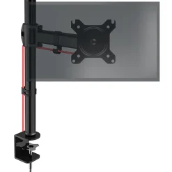 DM251X2 Support écran PC à pince pour bureau Bras de moniteur Rotatif Inclinable Pivotant Compatible VESA 75 100 Duronic