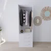 Dressing blanc 4 tiroirs GoodHome Atomia H. 225 x L. 75 x P. 58 cm