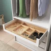 Dressing blanc avec porte-pantalons GoodHome Atomia H. 225 x L. 200 x P. 58 cm
